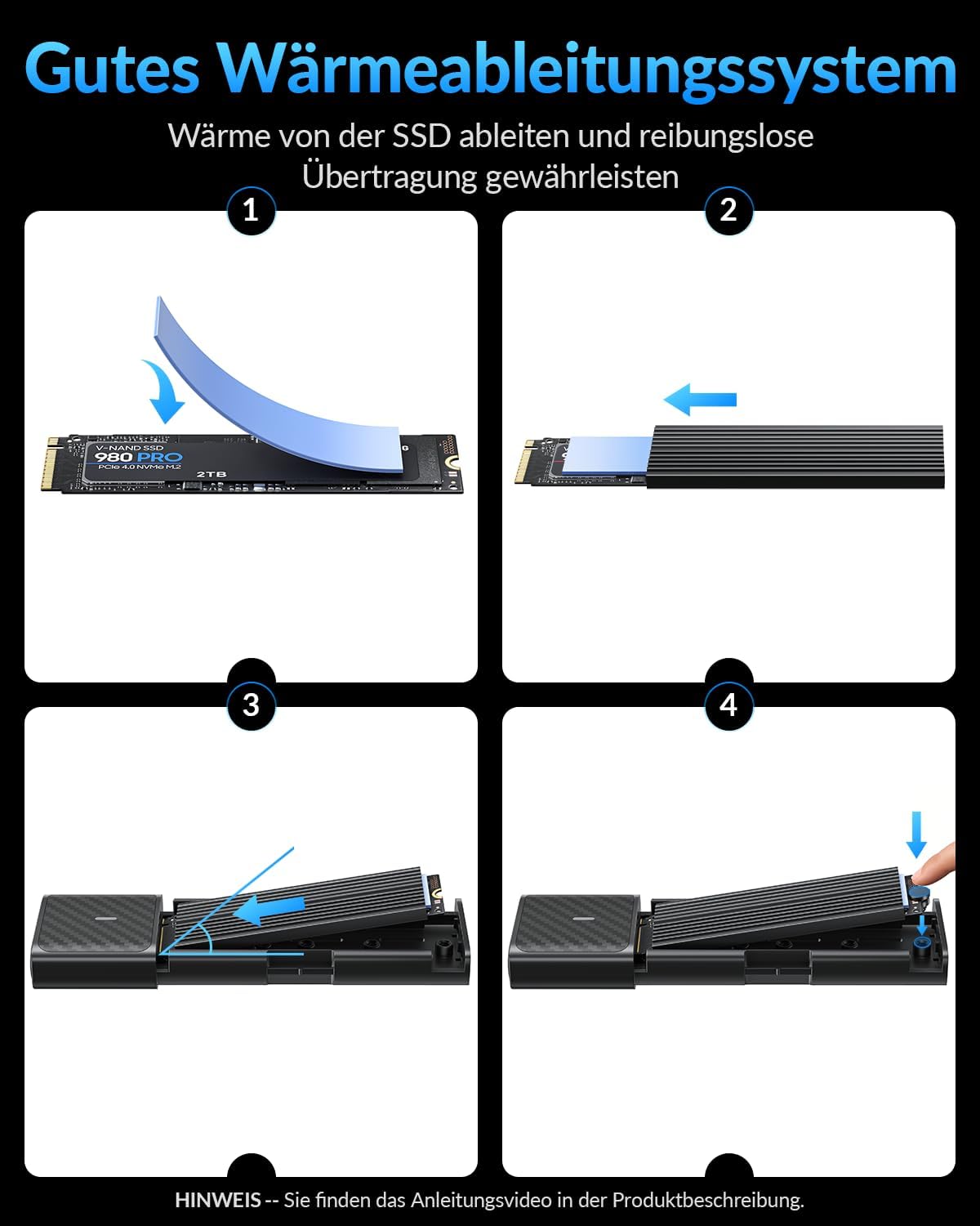 Thumbnail 4 de SETMSPACE M2 NVMe Gehäuse 1064 MB/s