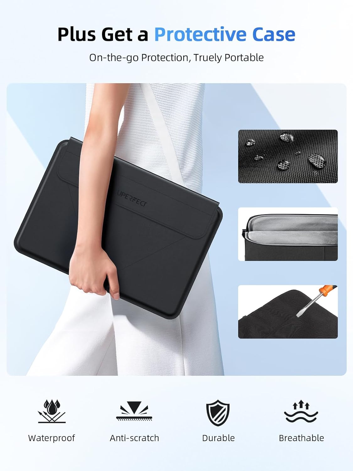 Thumbnail 6 de UPERFECT Portable Monitor Touchscreen 15,6 Zoll (10-Punkt, FHD, 125% sRGB) mit Mini-HDMI & USB-C