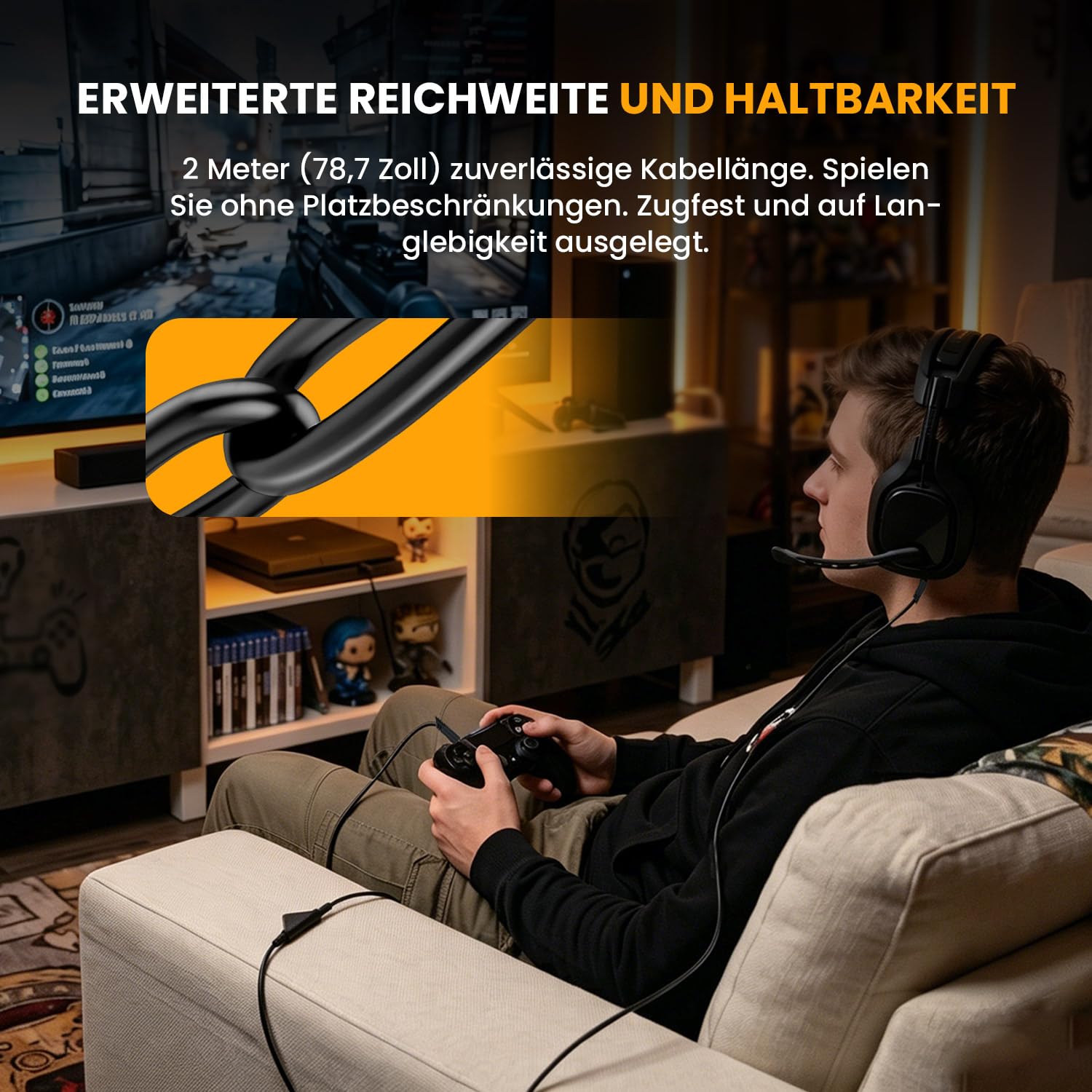 Thumbnail 5 de Tolesum A10 A40 Ersatzkabel 2 m für Aux