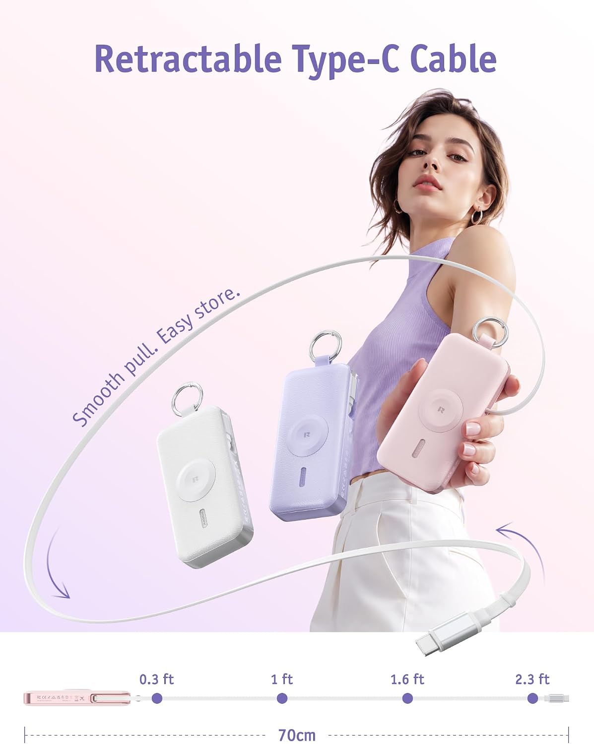 Detalle 2 de RORRY Portable Charger, 12,000mAh