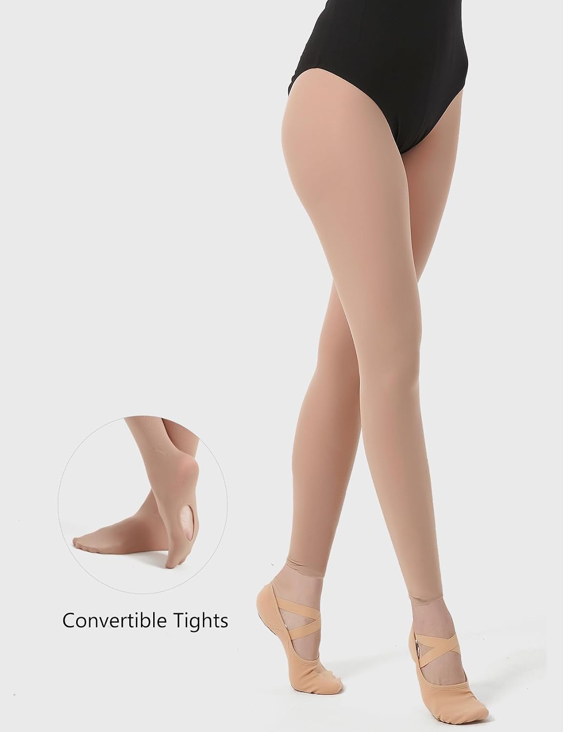 Detalle de DUCMODA collant convertibili da danza per donna e ragazze, semi-opachi ultra morbidi
