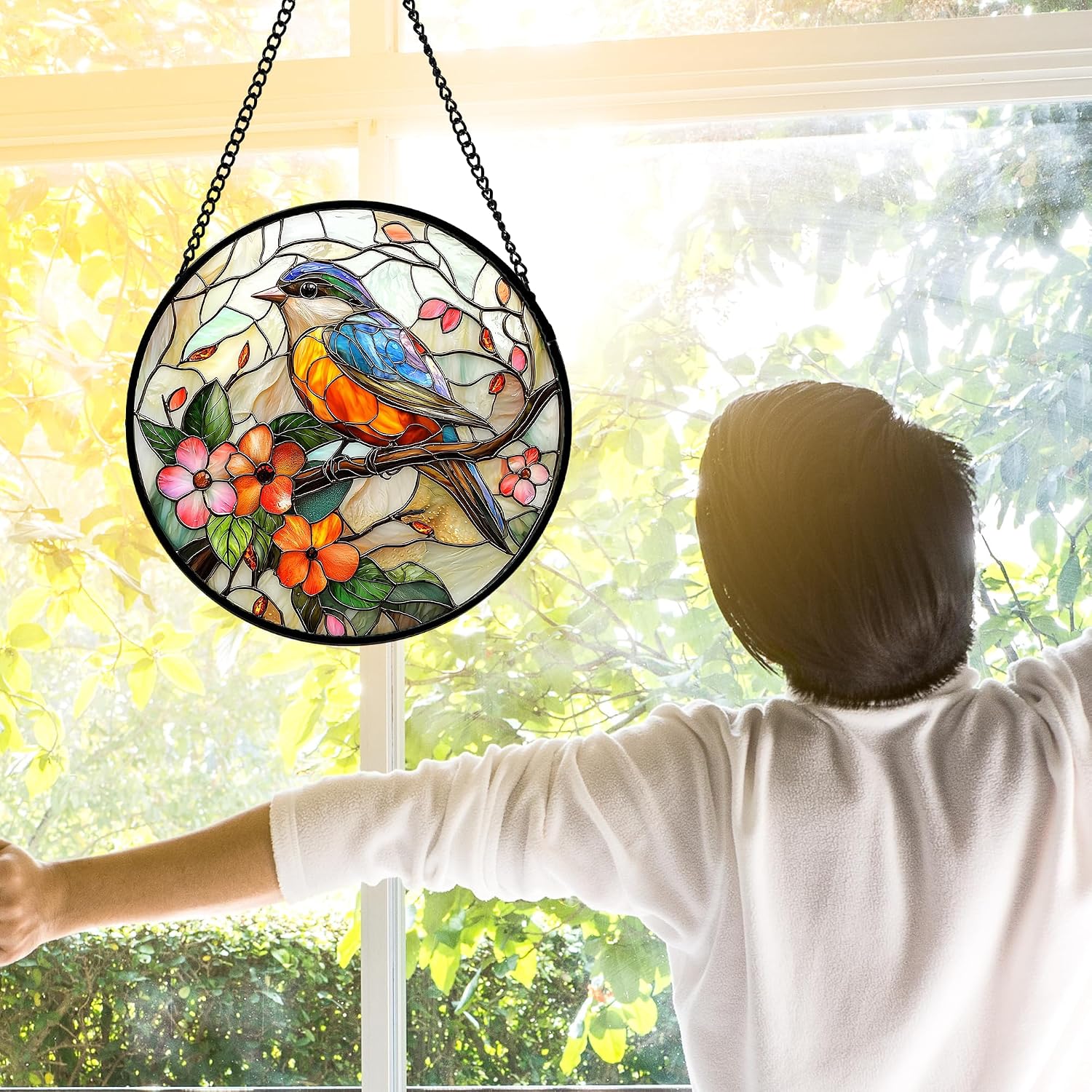 Thumbnail 4 de Stained Glass Suncatcher, 6.3-Inch