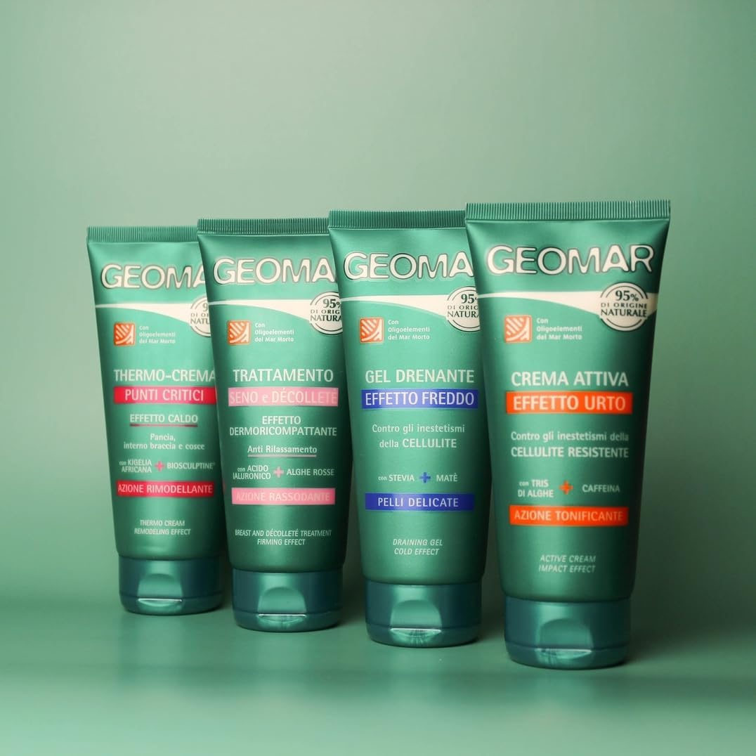 Detalle 2 de GEOMAR Trattamento Seno e Décolleté con Acido Ialuronico e Olio di Mandorla, DERMOCEA® – 150 ml