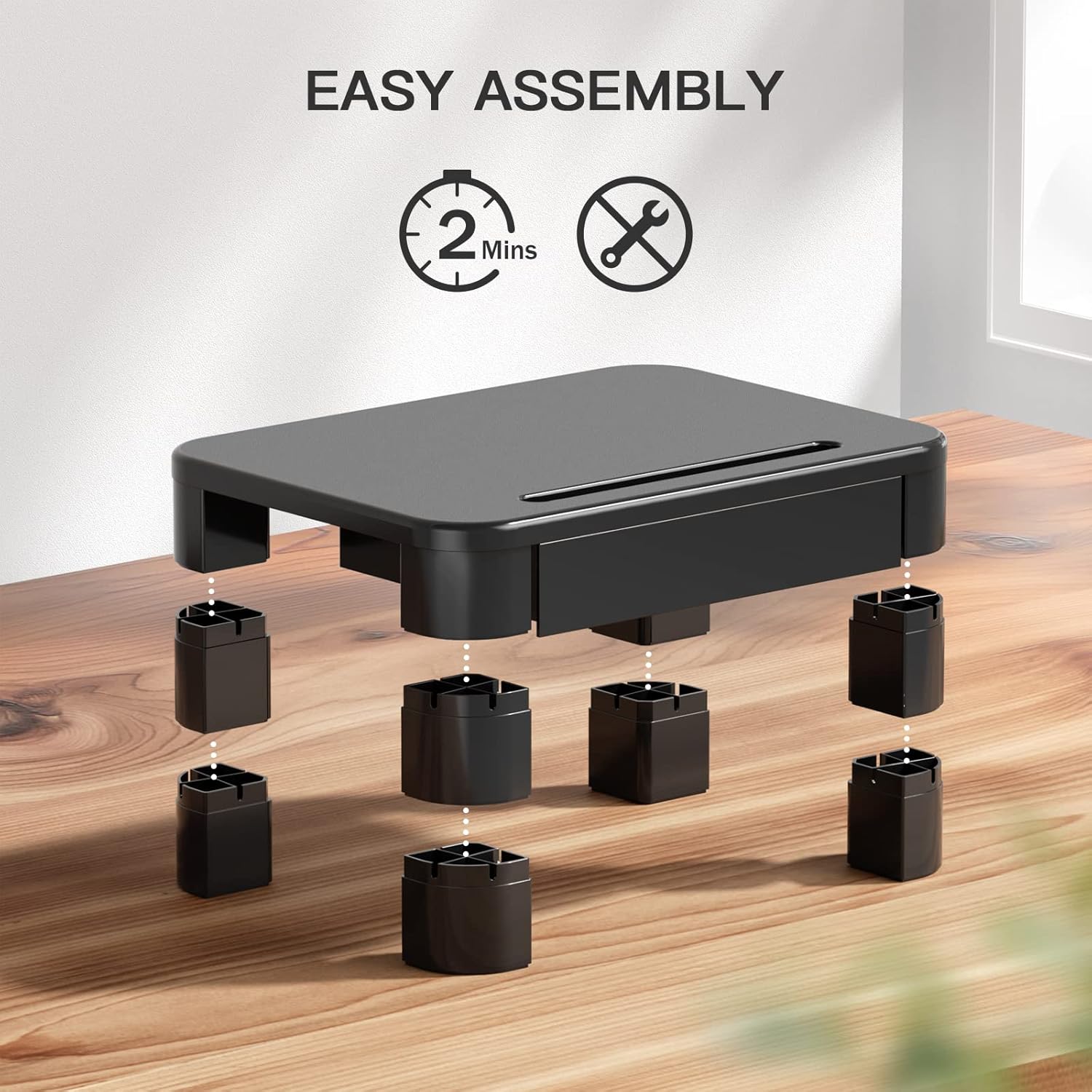 Thumbnail 6 de LORYERGO Monitor Stand for Desk – Height Adjustable with Drawer
