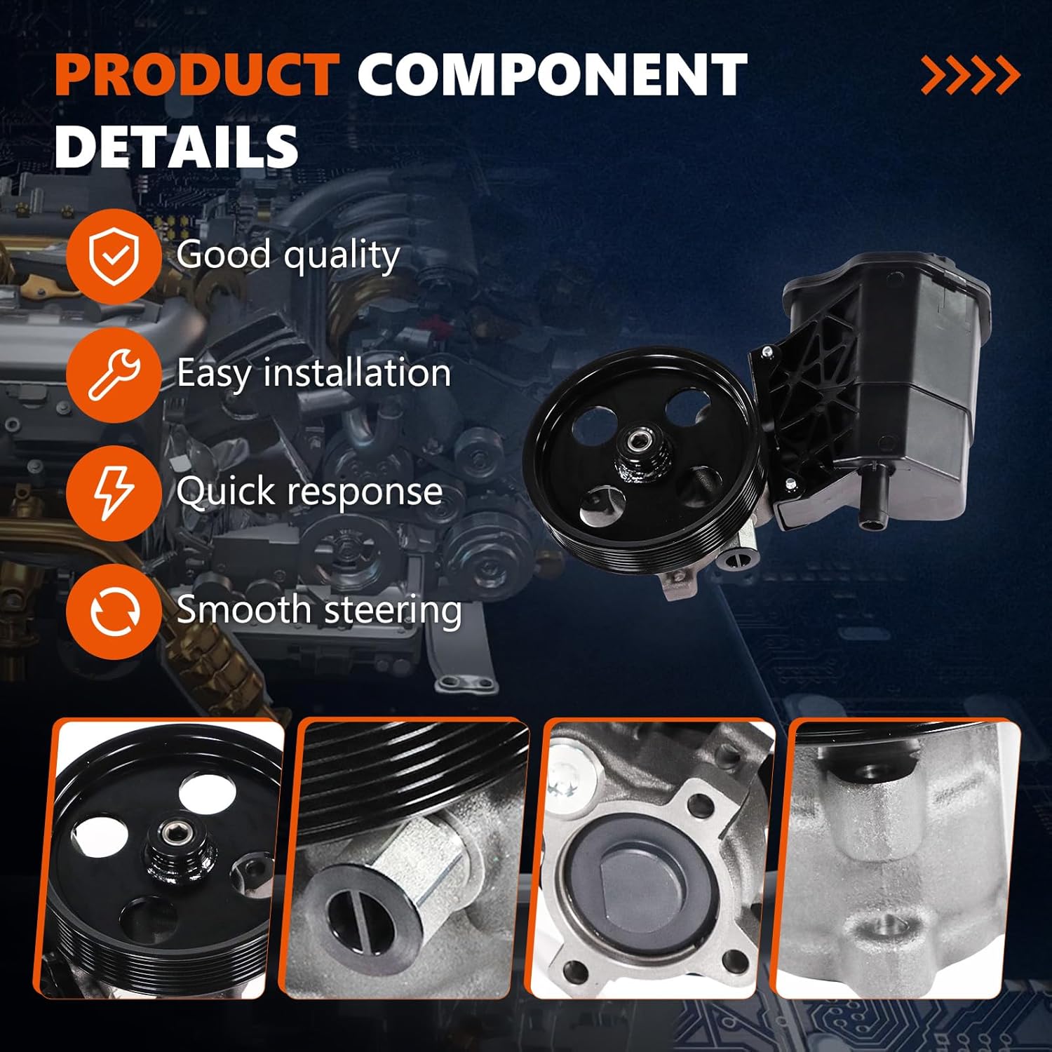 Thumbnail 2 de Daysyore Power Steering Pump 20-70269 for 2002-2007 Ram 1500 (OE replacement)