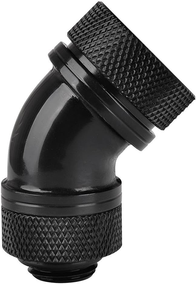 Detalle 2 de Thermaltake Pacific G1/4 PETG Tube 45°-Kurve, 16 mm Außendurchmesser – Chrom