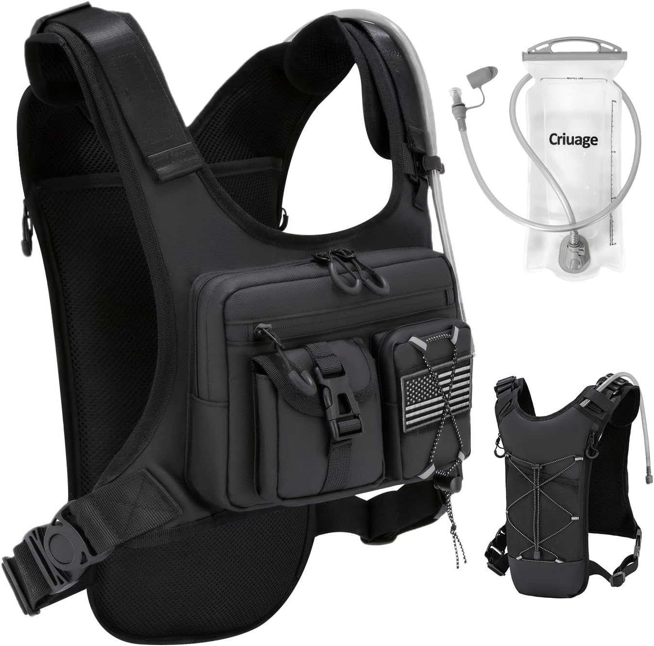 Detalle de Criuage USA Running Hydration Vest 2.0L