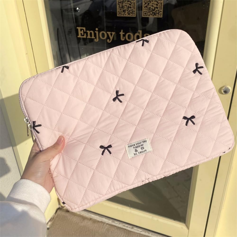 Detalle de Flintronic Custodia per Laptop da 14 Pollici (sleeve imbottita) con fodera in cotone