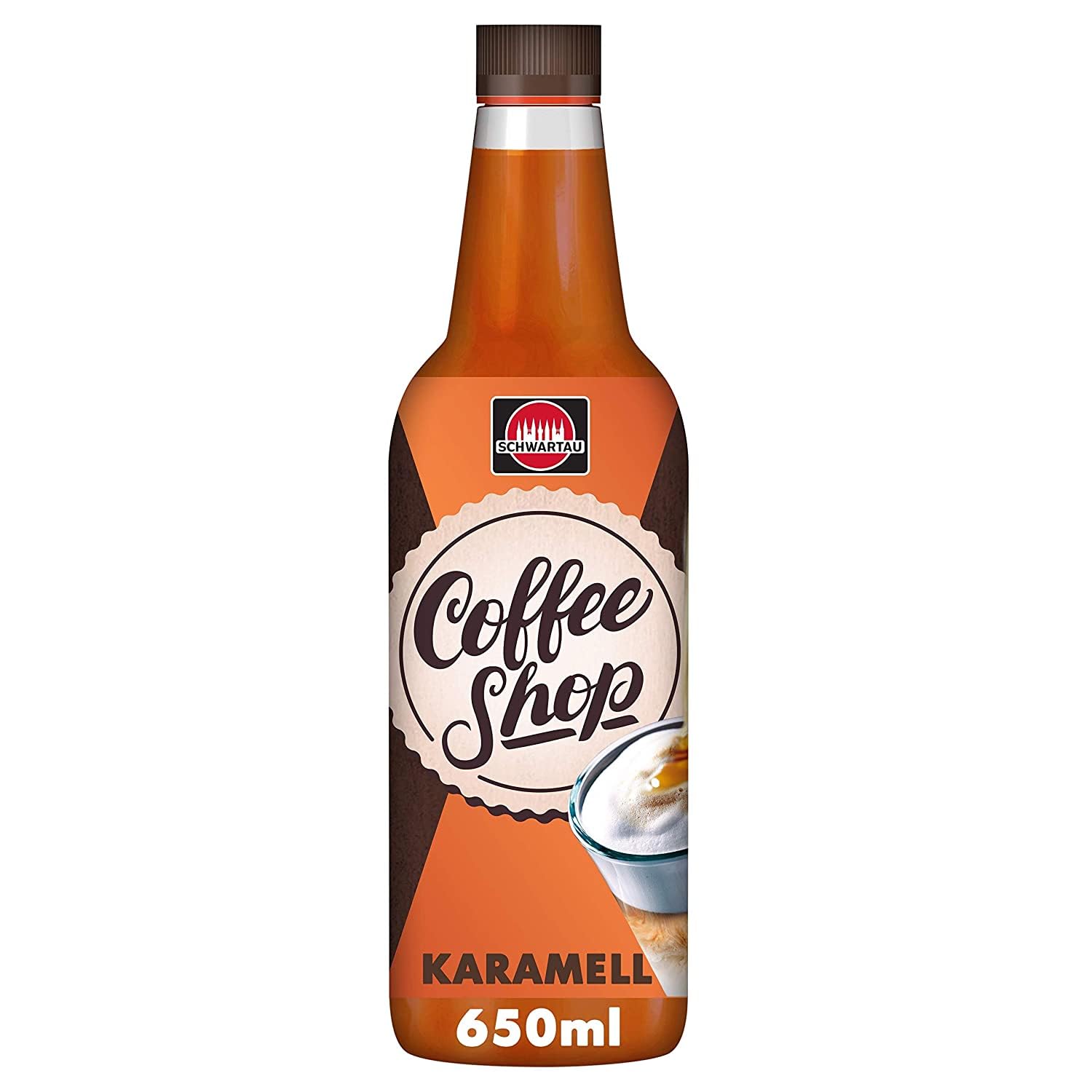 Detalle de Schwartau Coffee Shop Caramel Sirup – 650 ml zum Verfeinern von Kaffeespezialitäten
