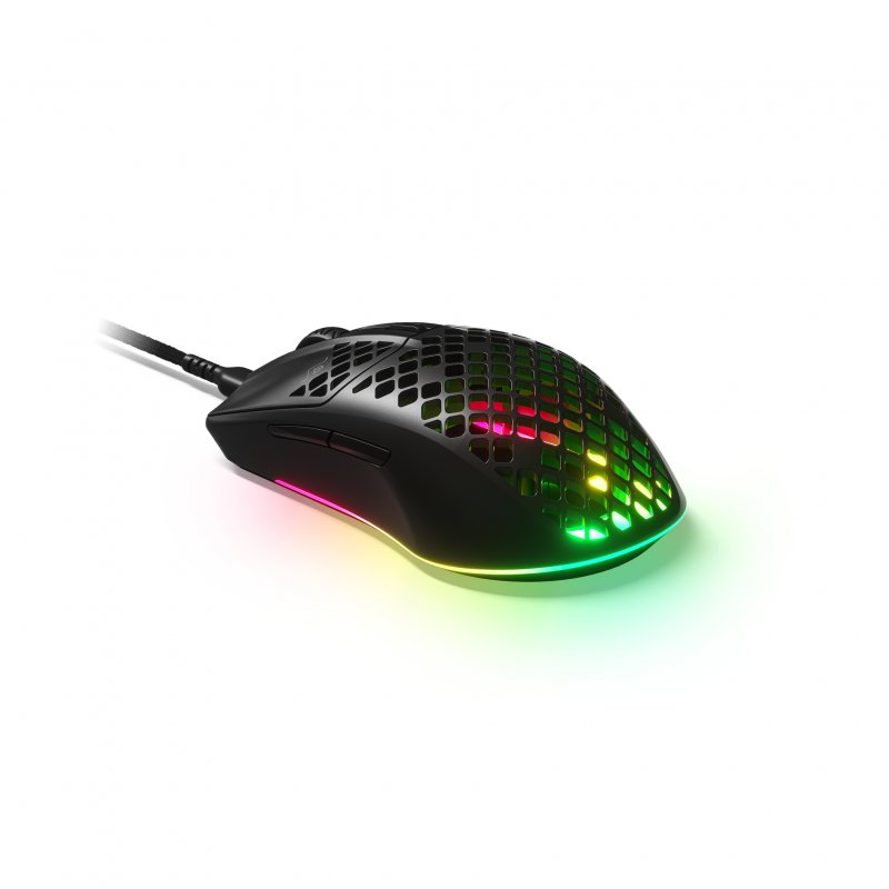 Detalle 2 de SteelSeries Aerox 3 2022 Onyx Ratón Gaming 🖱️ 8500DPI