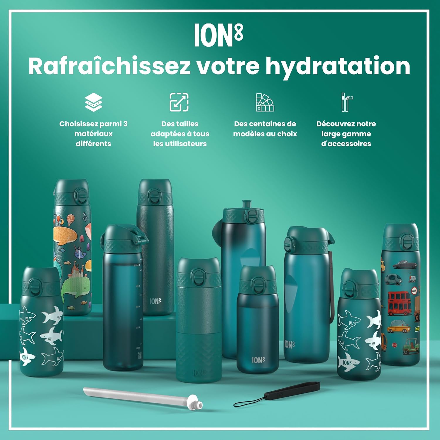 Thumbnail 6 de ion8 Gourde Enfant 350 ml anti-fuite 🥤