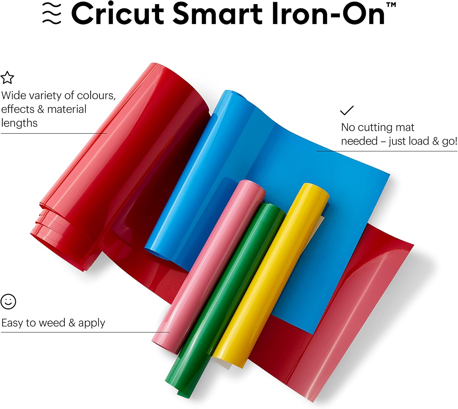 Thumbnail 1 de Cricut Smart Iron-On Red 33 cm x 2,7 m