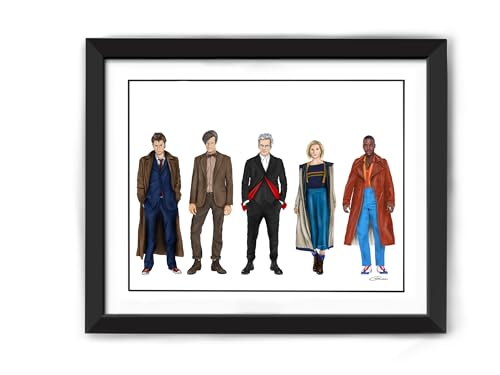 Detalle 2 de Dr Who Art Prints – A4 Set of 3 (14 Doctors) by Generic