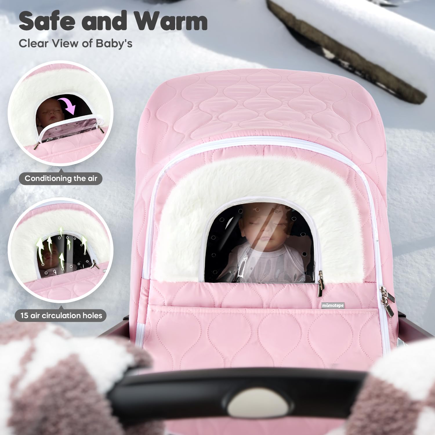 Detalle de Baby Car Seat Cover with Fleece
