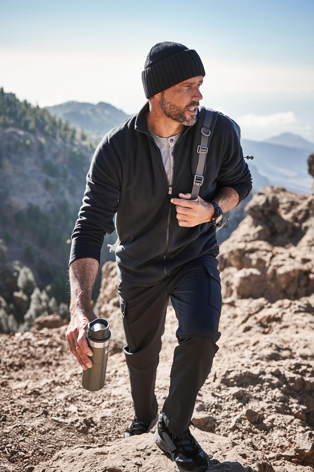 Detalle de Pantalon Softshell Collection Outdoor – Coupe Basic Fit, modèle 808199