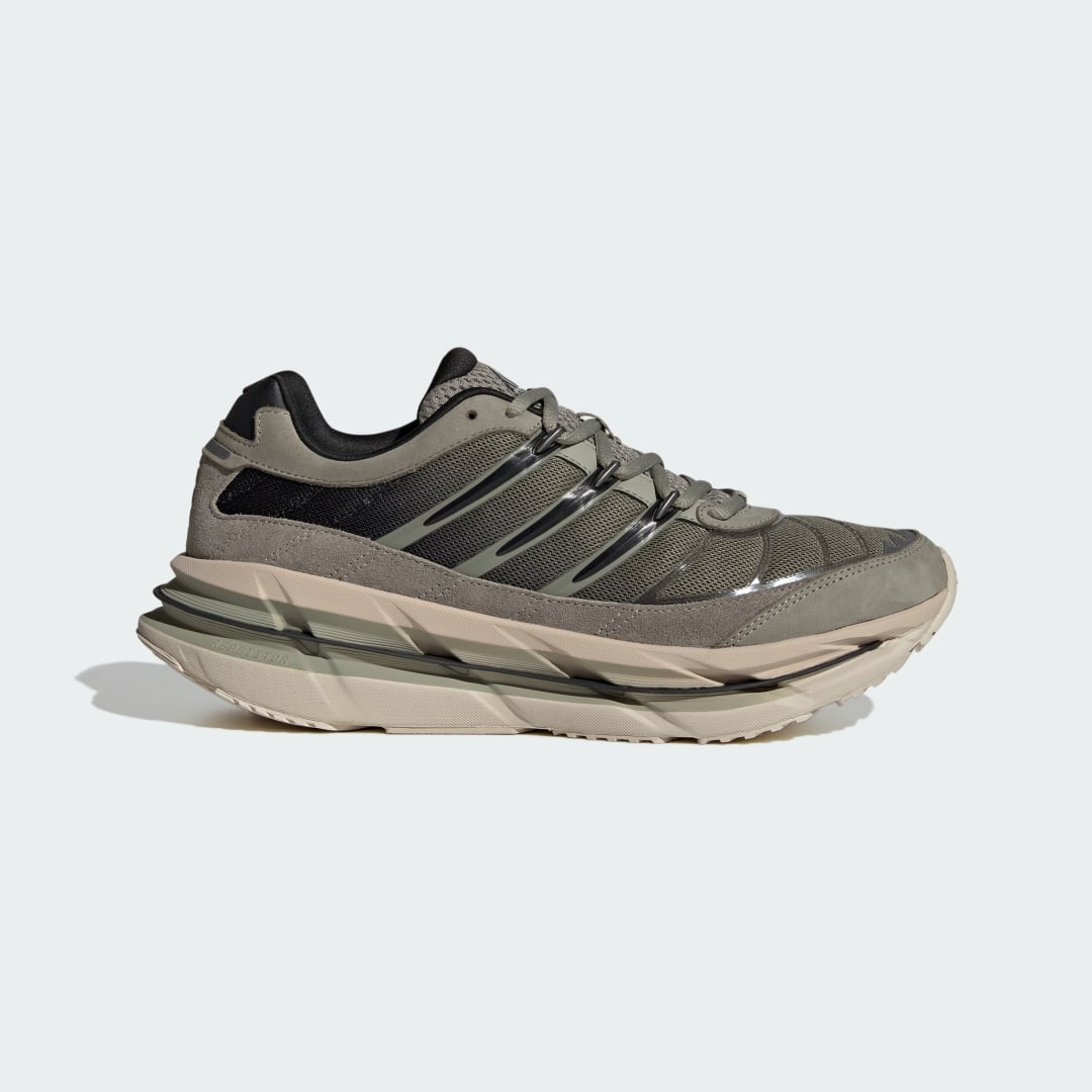 Detalle de Adistar HRMY de Adidas: zapatilla verde para entrenar con comodidad y apoyo