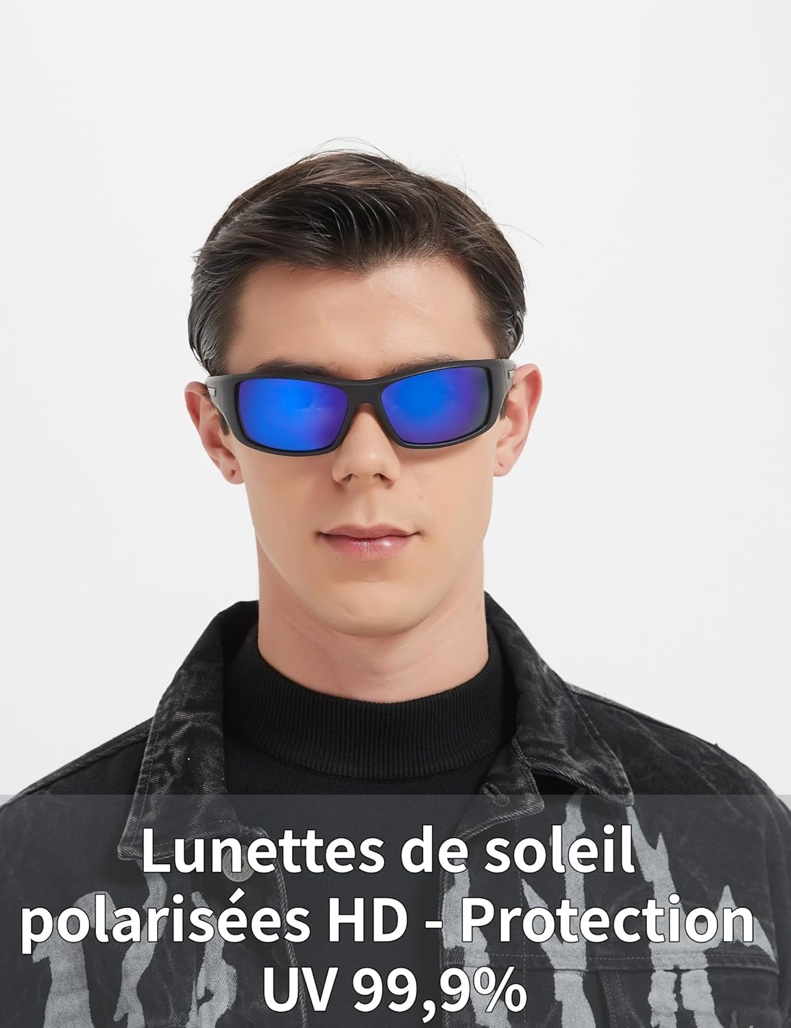 Thumbnail 1 de PUKCLAR Lunettes de soleil Homme Polarisées avec Protection UV400 et Monture TR90 Ultralégère – Vision HD Anti-Reflets