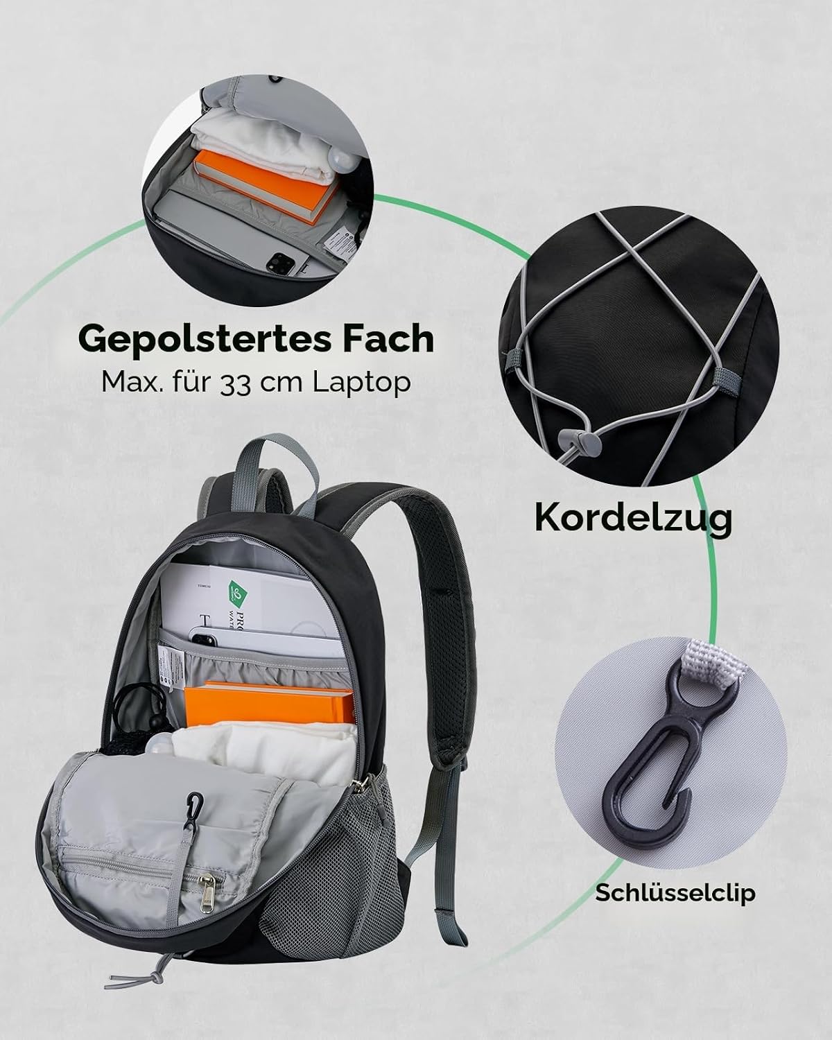 Detalle 1 de WATERFLY Rucksack 12L Wanderrucksack