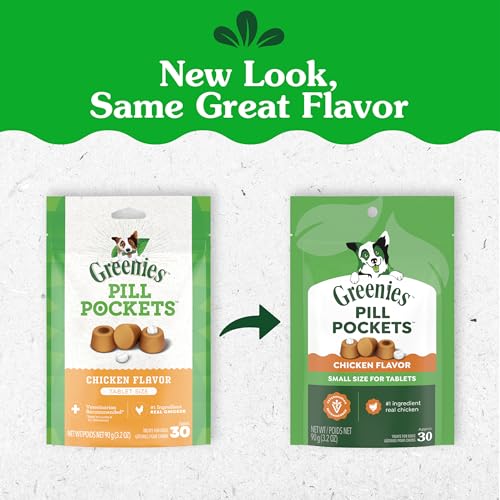 Detalle 2 de Greenies Pill Pockets Small Dog Treats, Chicken Flavor, 3.2 oz