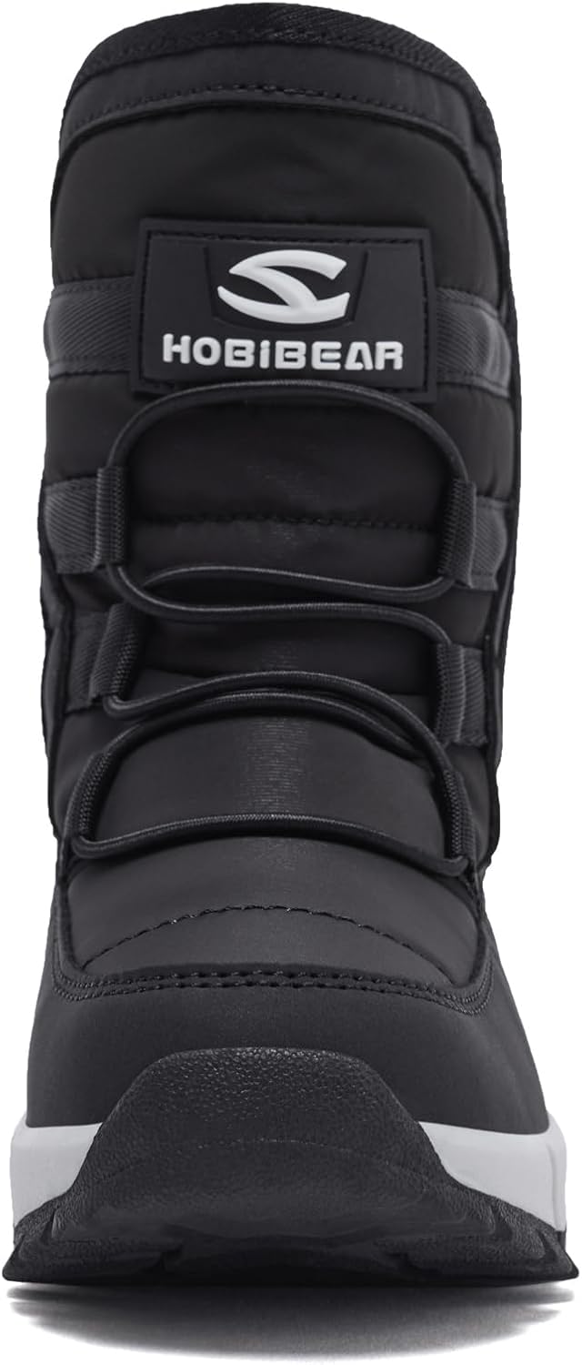 Detalle de GUBARUN UH7555 Snow Boots for Kids with Faux-Fur Lining and Hook-and-Loop Closure