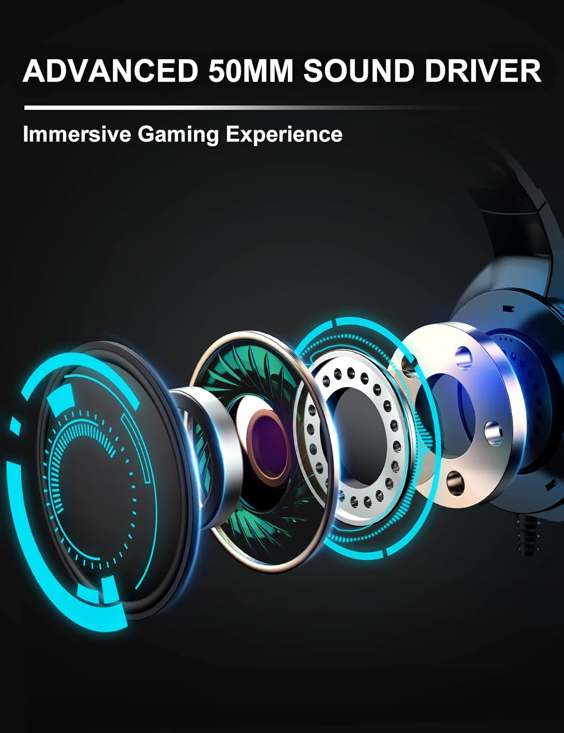 Thumbnail 2 de ZIUMIER Gaming Headset 7.1 Surround