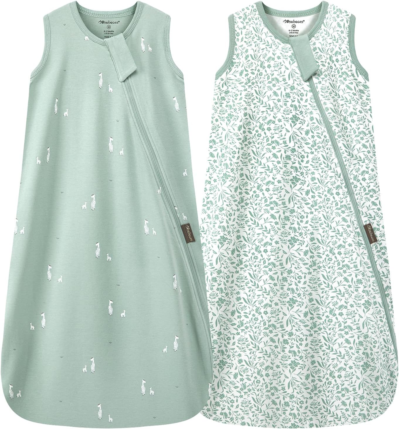 Mosebears Sacco Nanna 0.5 Tog in cotone per neonati – Estate, taglie 0–24 mesi