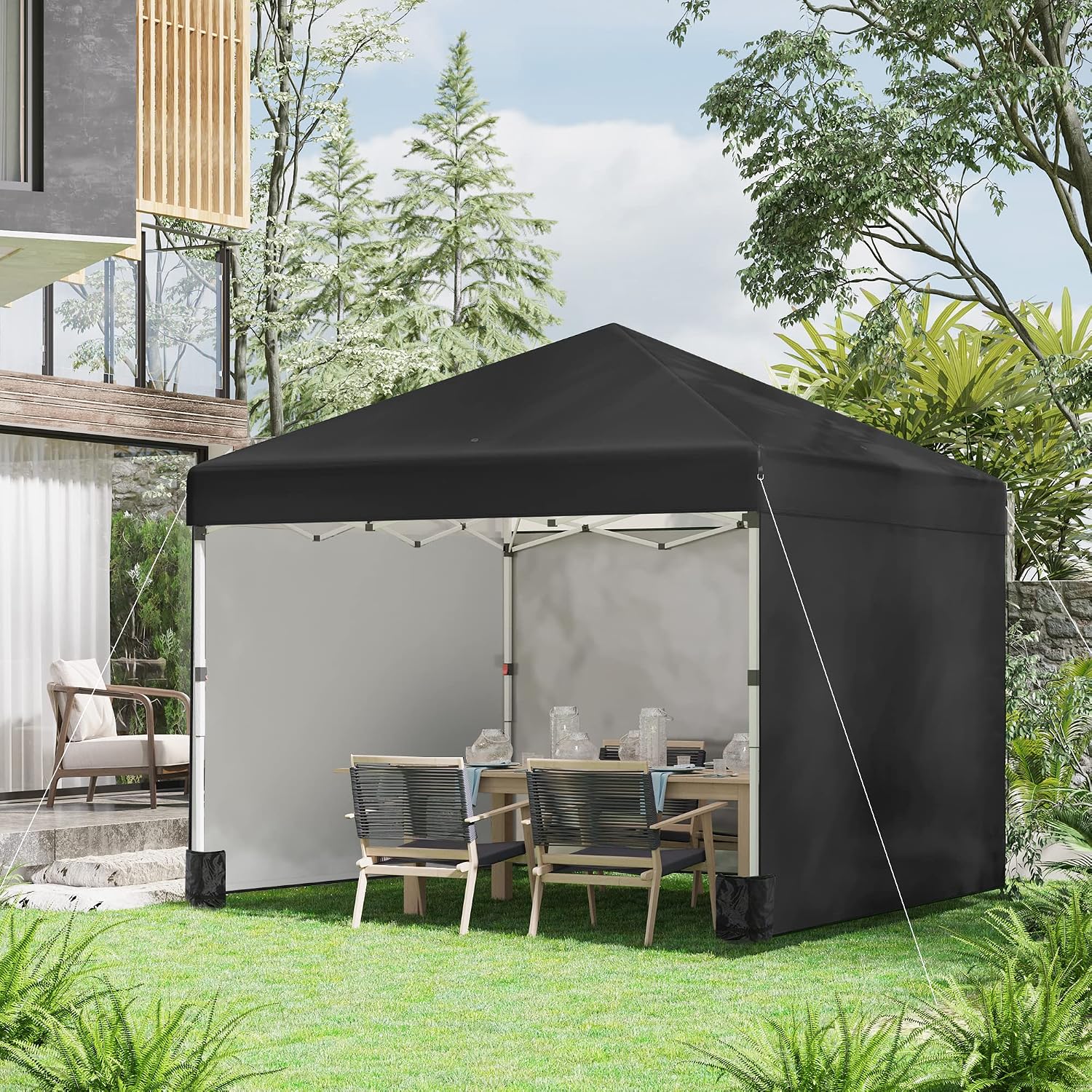 Detalle 2 de Outsunny 3 x 3m Pop Up Gazebo 285cm Height