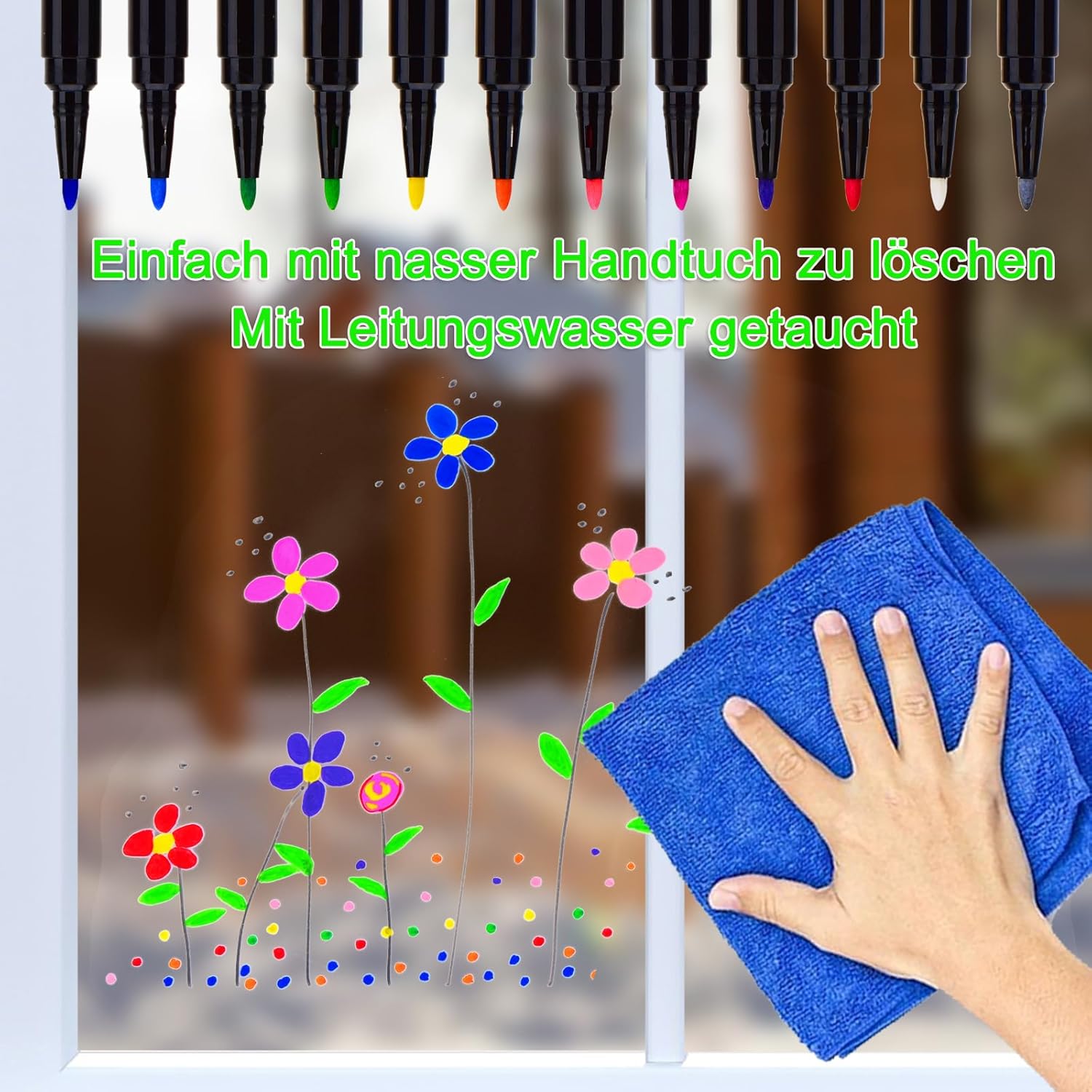 Thumbnail 5 de LivDeal 24 Kreidemarker für Glas 🎨