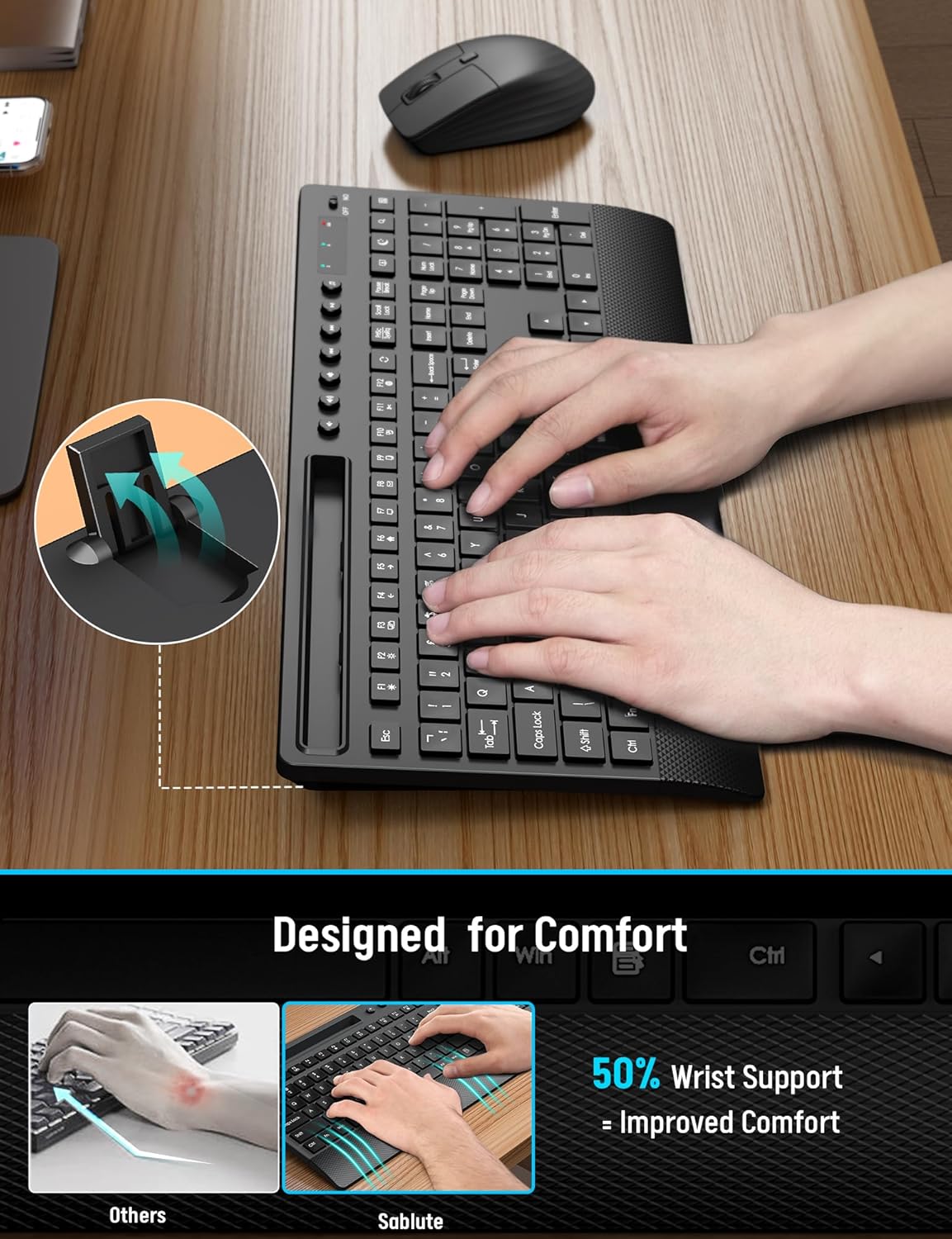 Thumbnail 1 de Wireless Keyboard and Mouse Combo 2.4GHz ⌨️