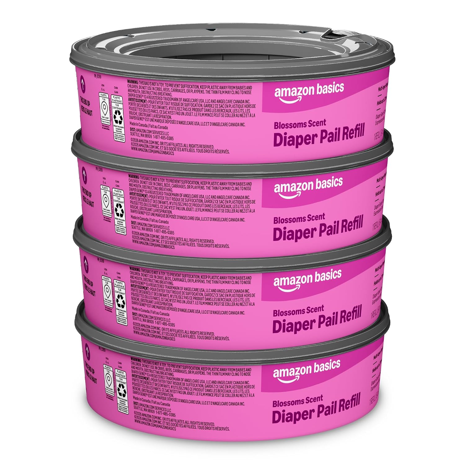 Thumbnail 5 de Amazon Mama Bear Blossoms Diaper Pail Refills 2160 count