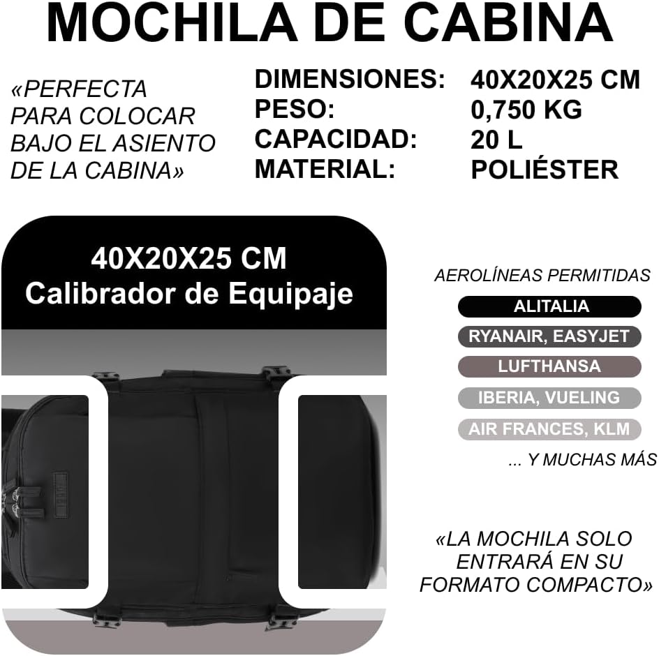 Thumbnail 2 de 1990s Mochila de viaje cabina 20–25L