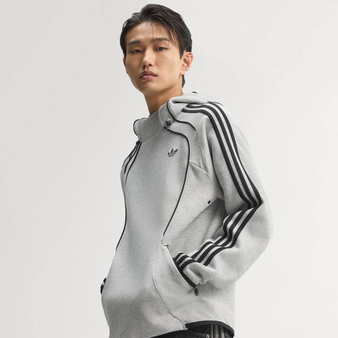 Detalle de Adidas Sudadera con Capucha Spacer Teamgeist 26 Cutline Gris