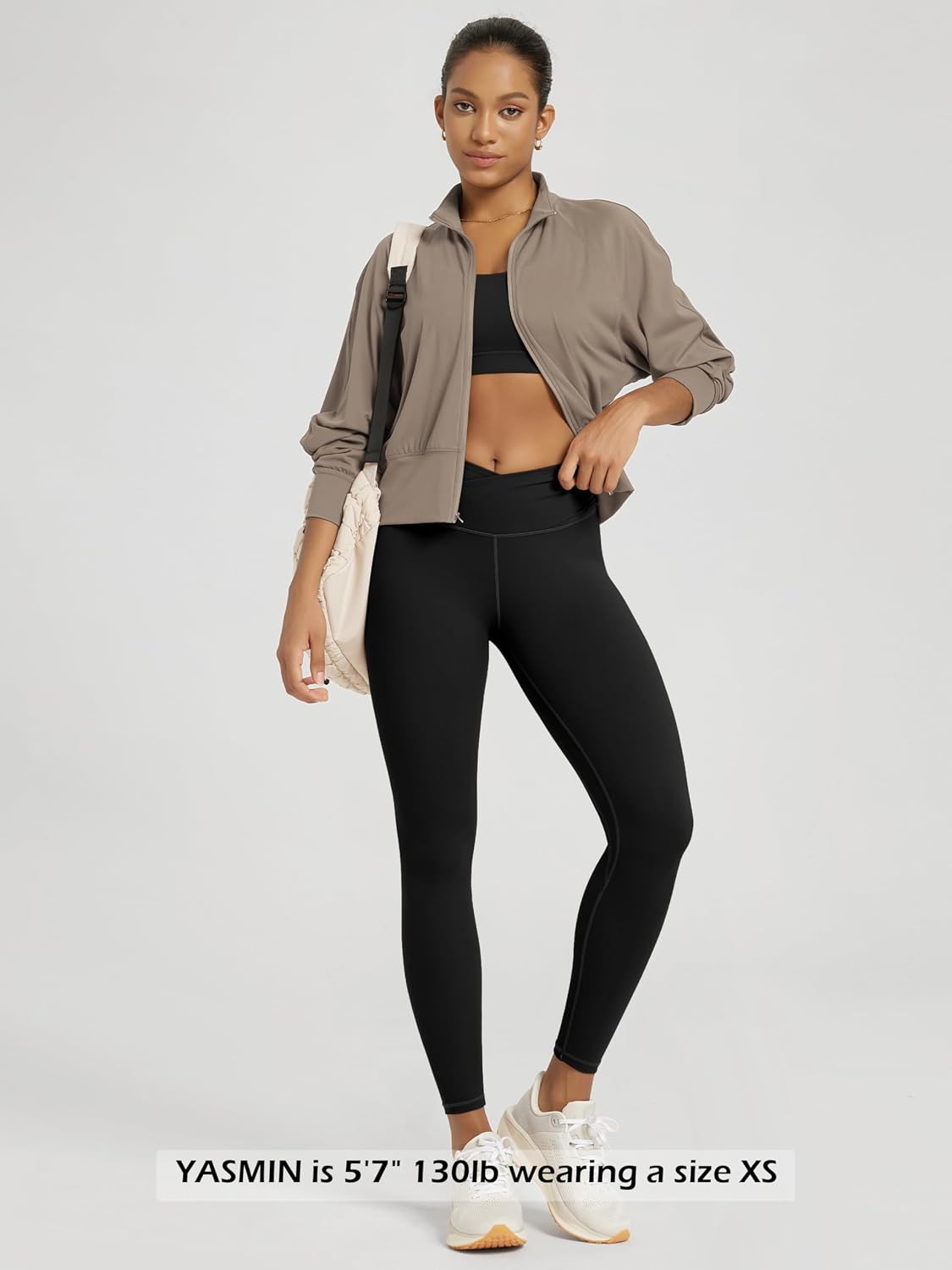 Thumbnail 4 de ODODOS Cross Waist Yoga Leggings 25