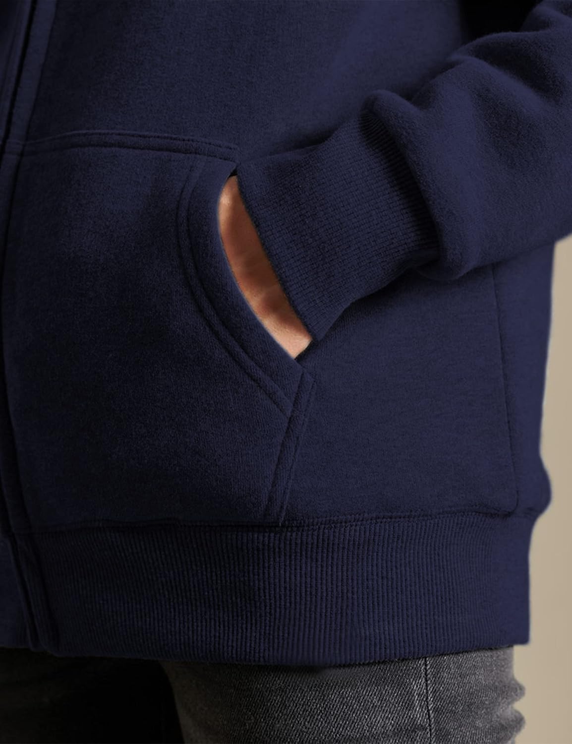Detalle de Women's Fleece-Lined Hoodie Jacket