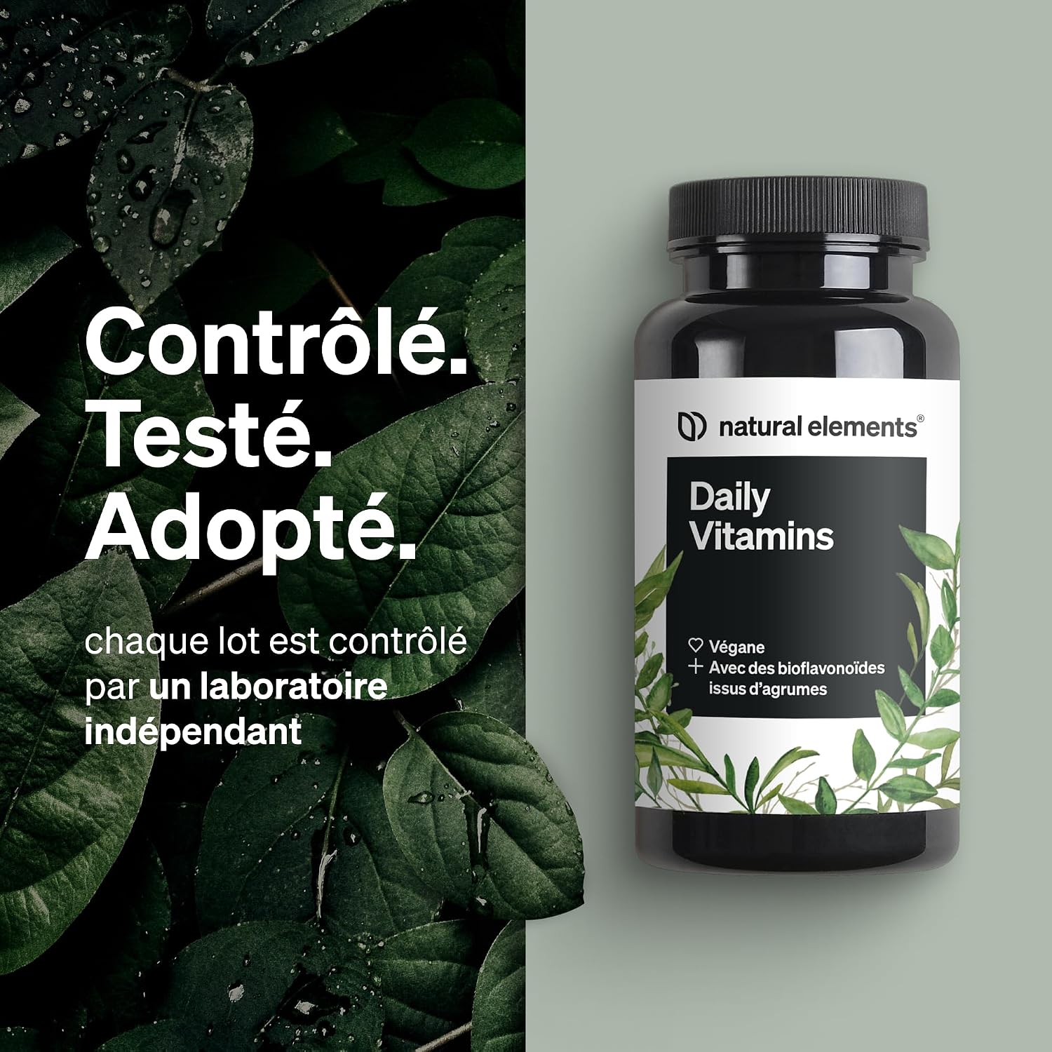 Thumbnail 3 de Daily Vitamins – 120 gélules multivitamines A à K (végane)