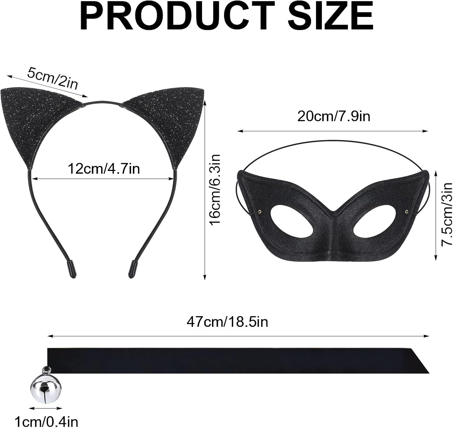 Detalle 2 de Hifot Black Cat Costume for Women