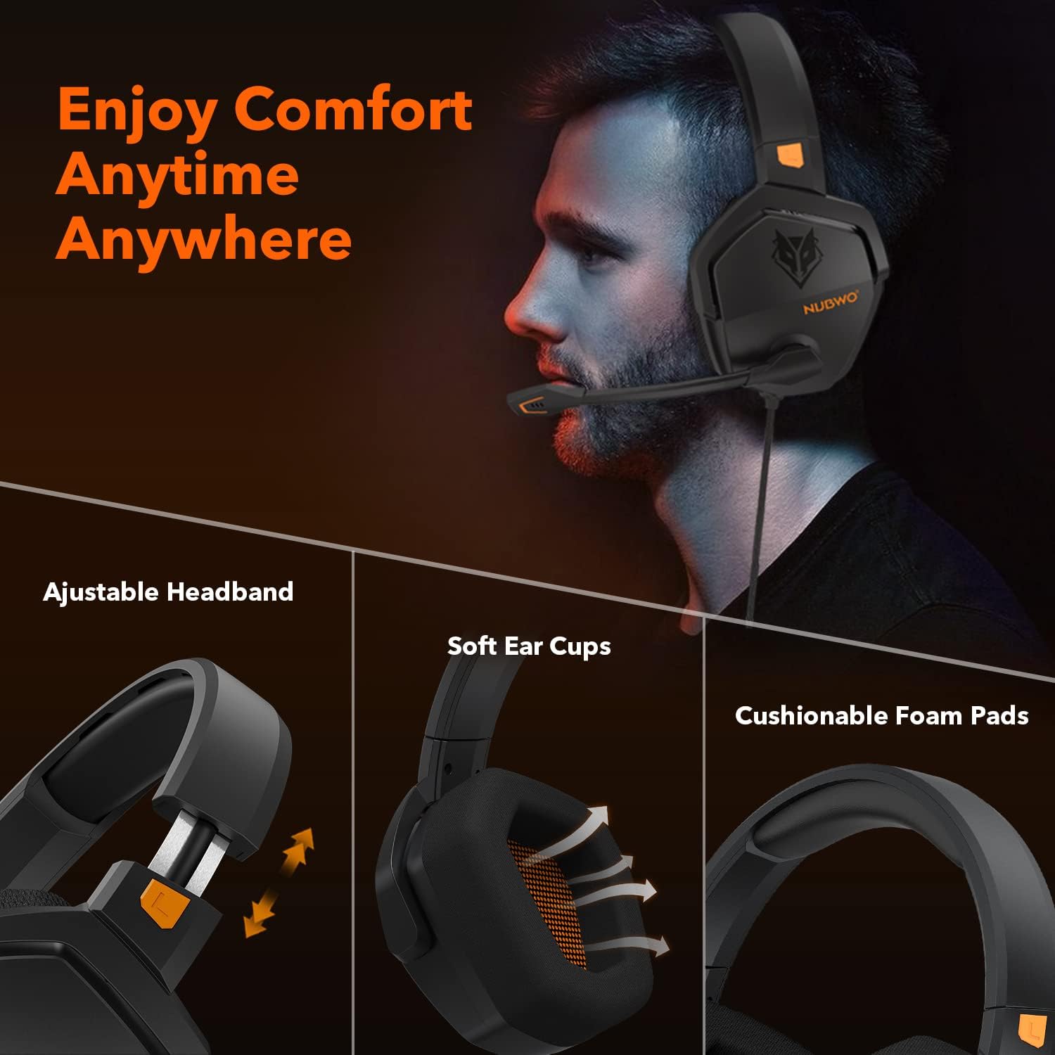 Thumbnail 6 de NUBWO N16 Casque Gaming
