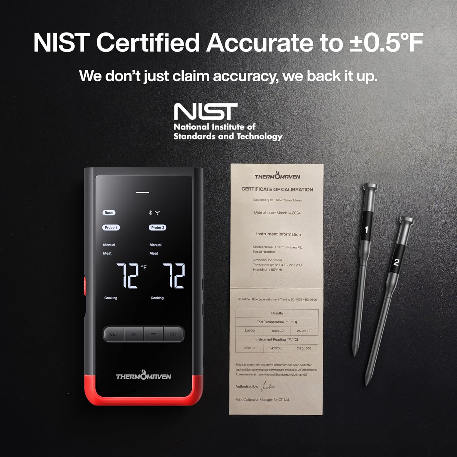 Thumbnail 4 de ThermoMaven Smart Bluetooth Meat Thermometer 6