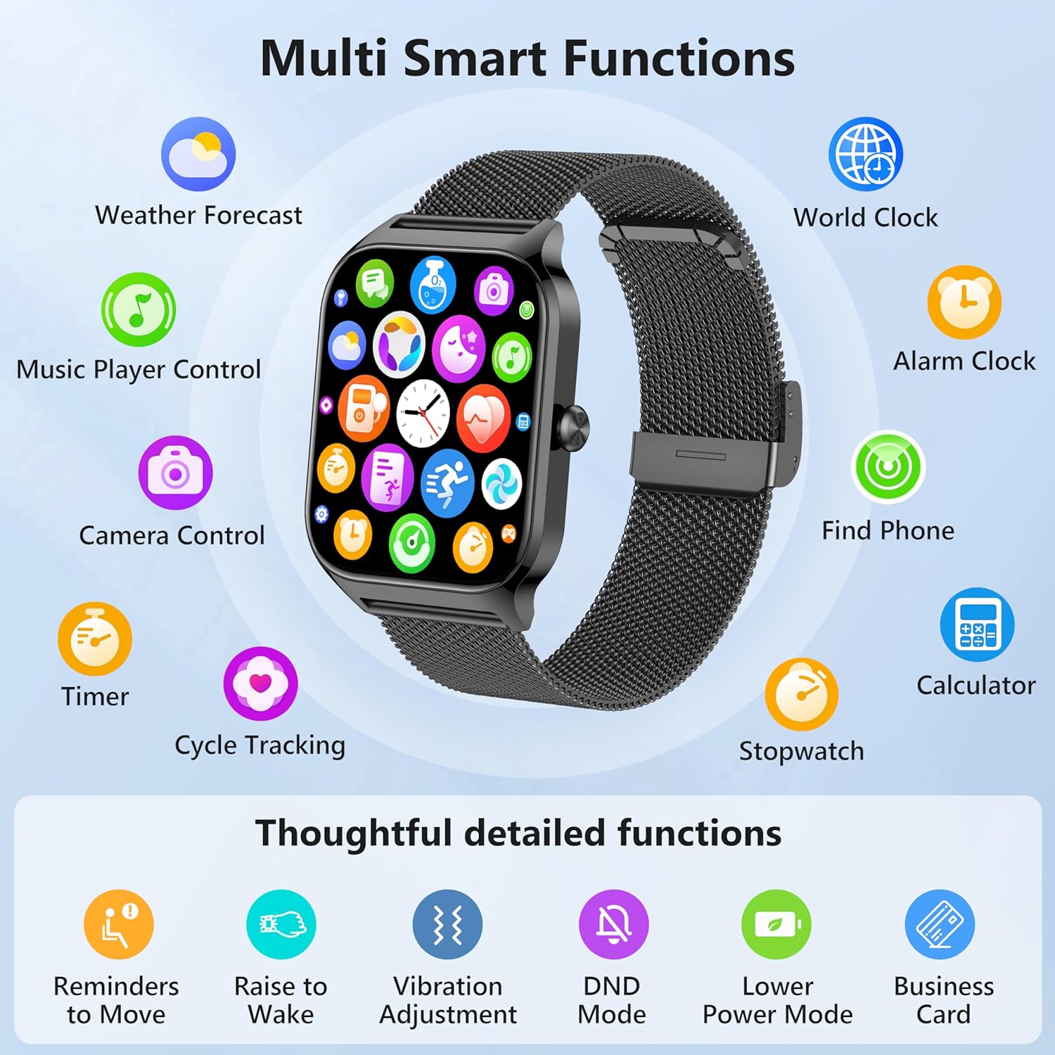 Thumbnail 6 de Smart Watch 1.85-inch Fitness Tracker for Android & iPhone