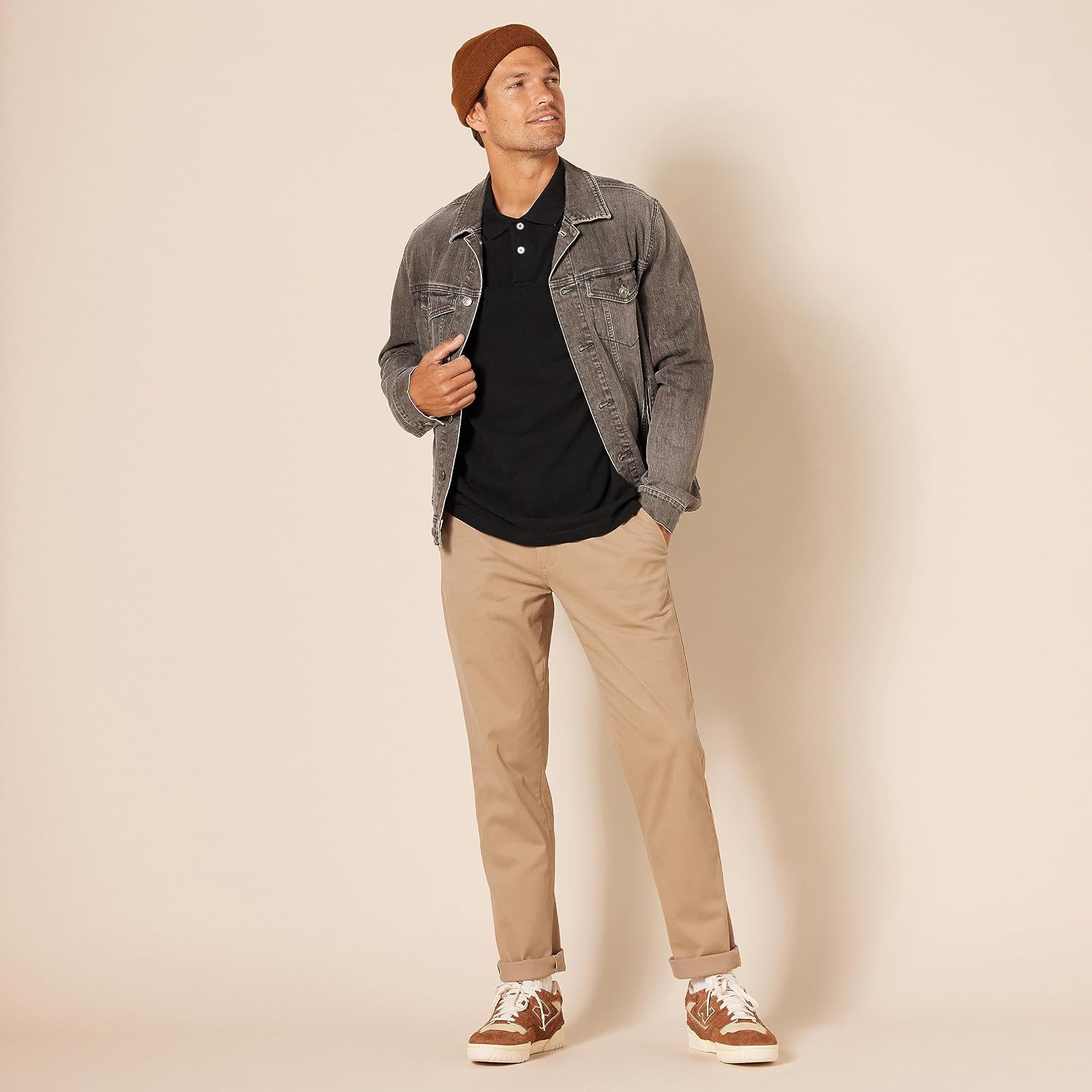 Detalle de Amazon Essentials Pantalón chino elástico ajuste atlético 42