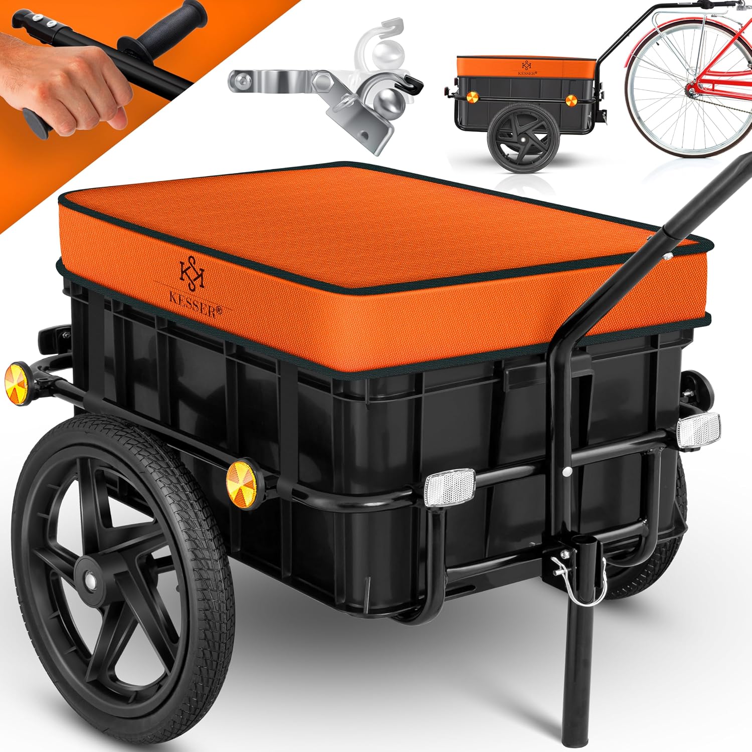 Imagen de KESSER Fahrradanhänger 70 l Lastenanhänger en OfertitasTOP
