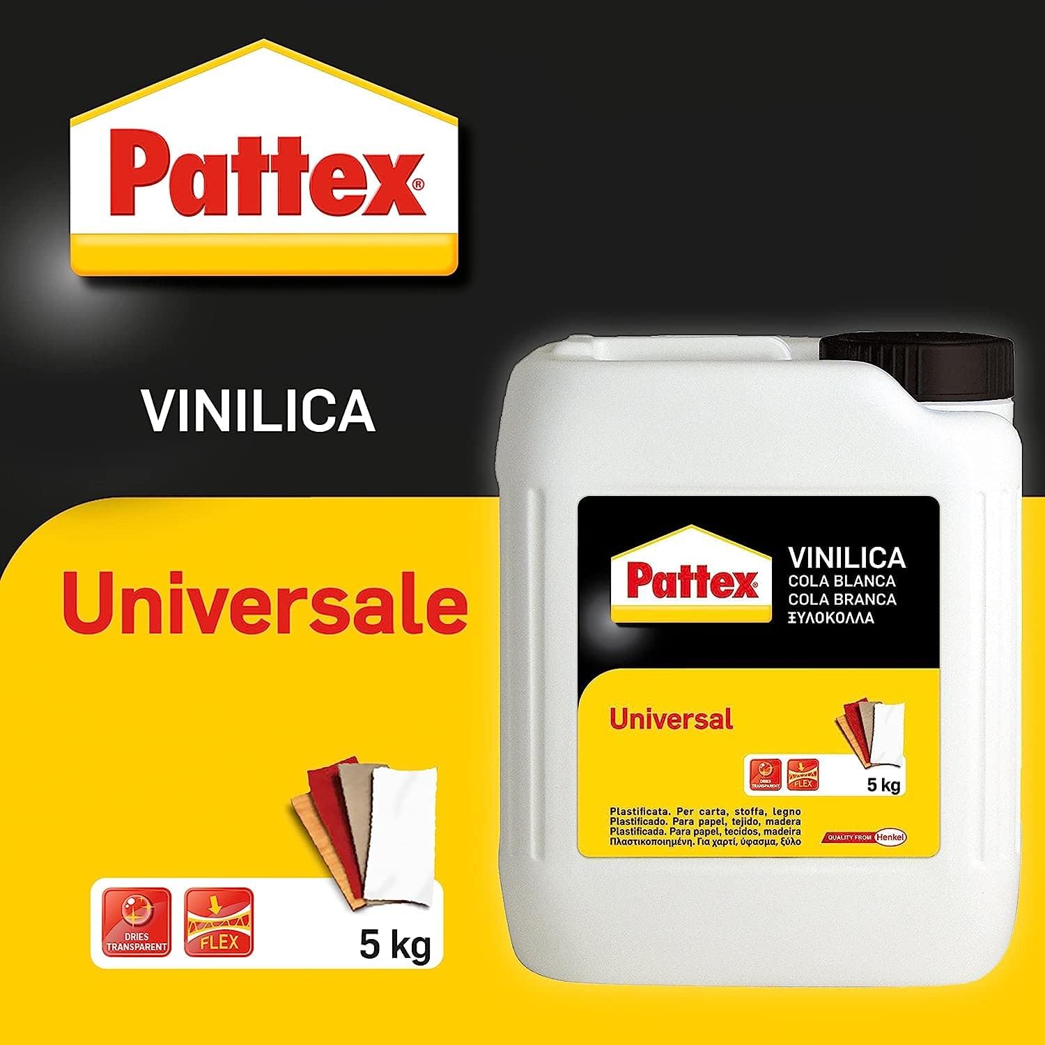 Detalle de Pattex Vinilica Universale colla vinilica 5 kg