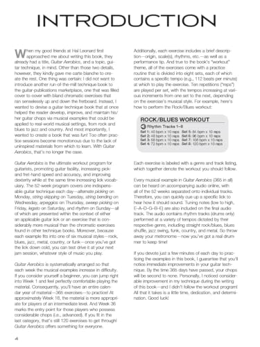 Detalle de Guitar Aerobics: 52 semanas de ejercicios diarios para desarrollar y mantener la técnica de guitarra — Hal Leonard