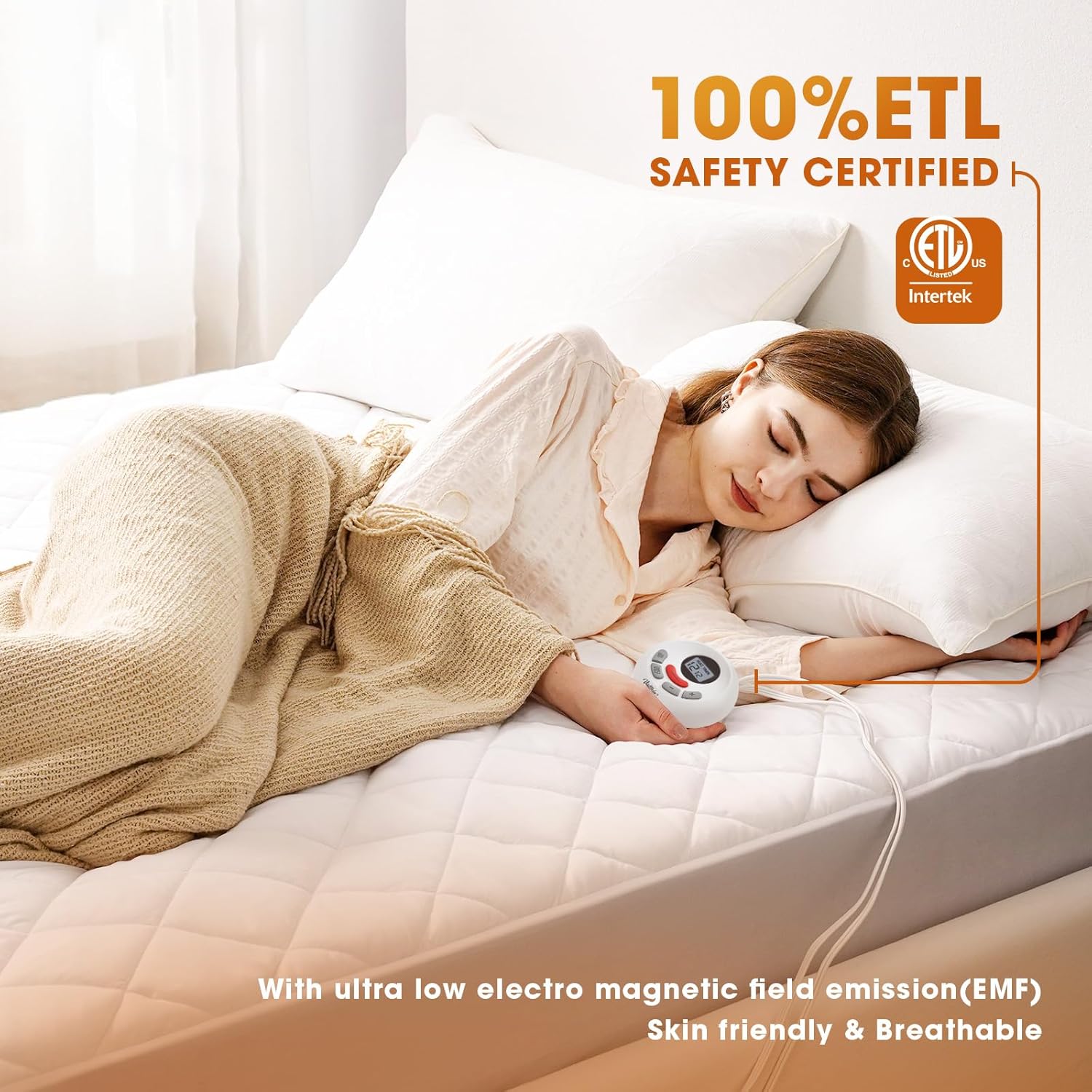 Detalle 2 de Heated Mattress Pad Queen Size 60"x80"