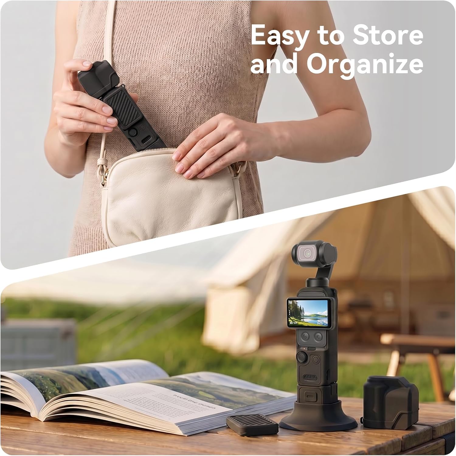 Detalle de AMAZEAR Silicone Case + Complete Protective Kit for DJI OSMO Pocket 4 (Black)