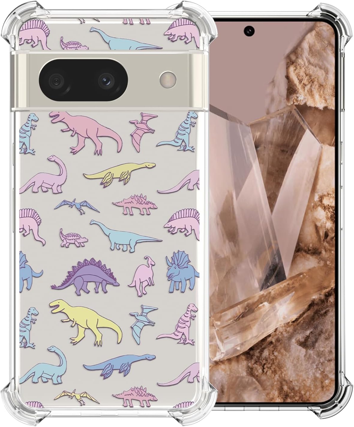 Detalle de CAROKI Clear Case for Google Pixel 8A, 1 TPU phone case