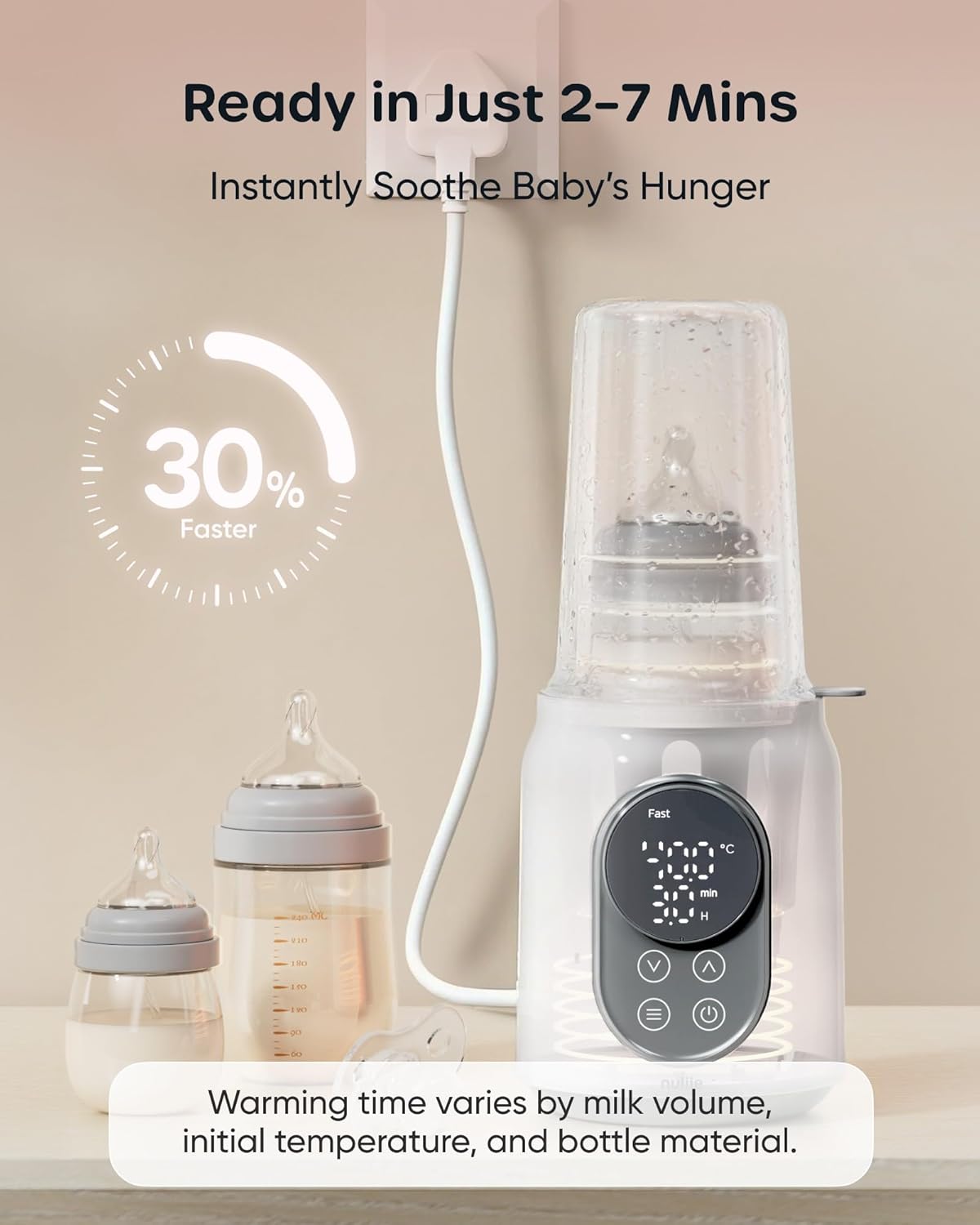 Detalle 2 de Nuliie Baby Bottle Warmer 10-in-1 with Digital LCD