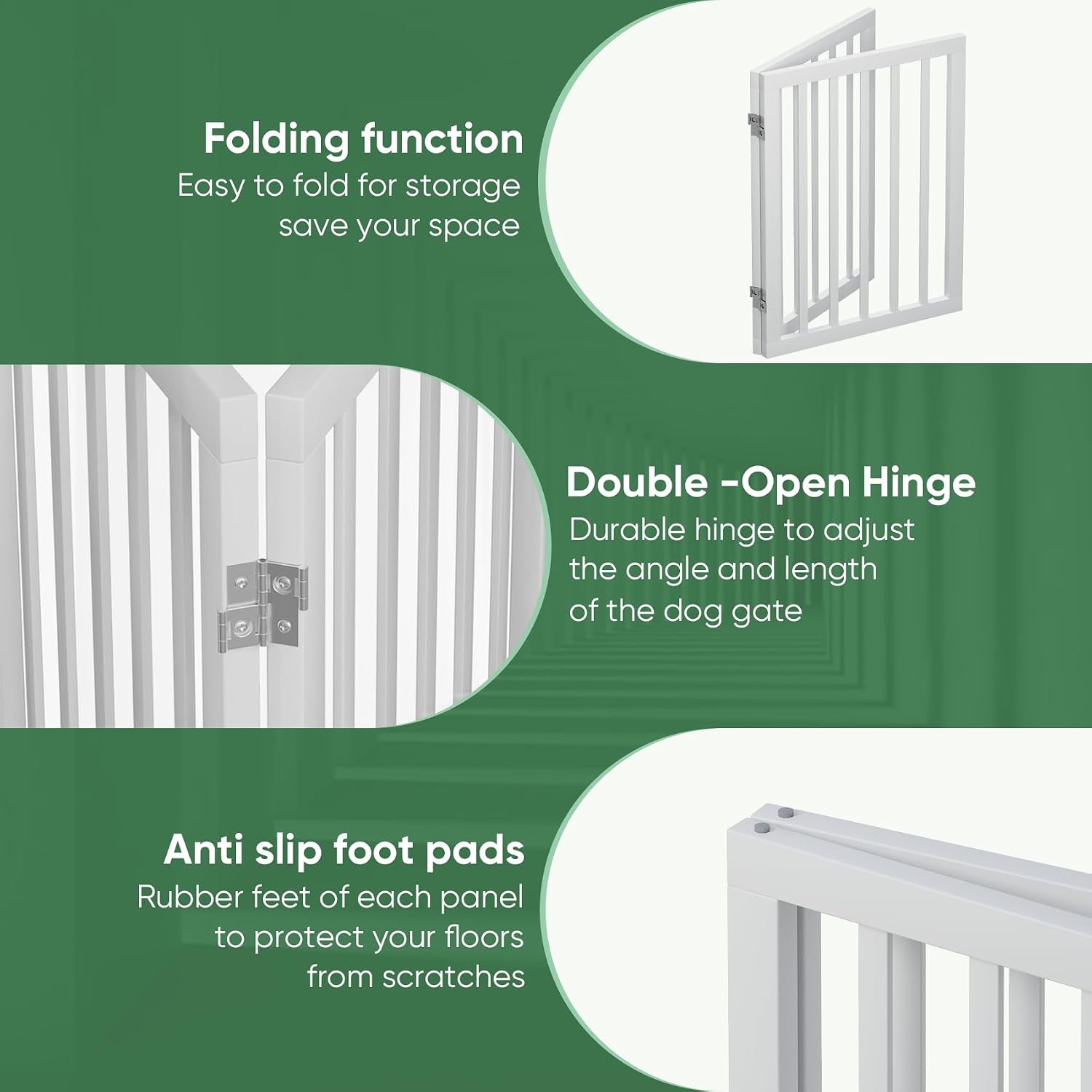 Detalle de Algherohein Dog gate 36 inch doorway