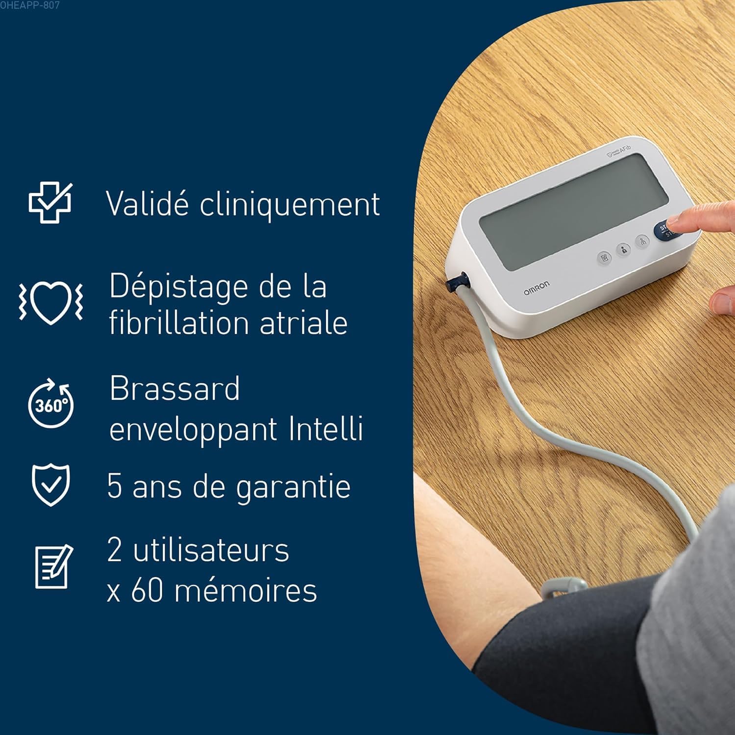 Thumbnail 4 de OMRON X3 Comfort AFib Tensiomètre bras 22–42 cm