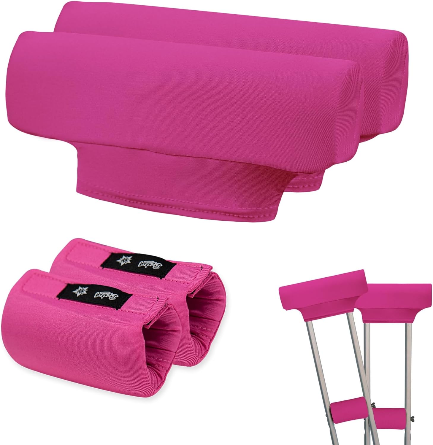 Detalle de SPRING SEAON Soft Crutch Padding and Hand Grip Covers, 6-Piece Set